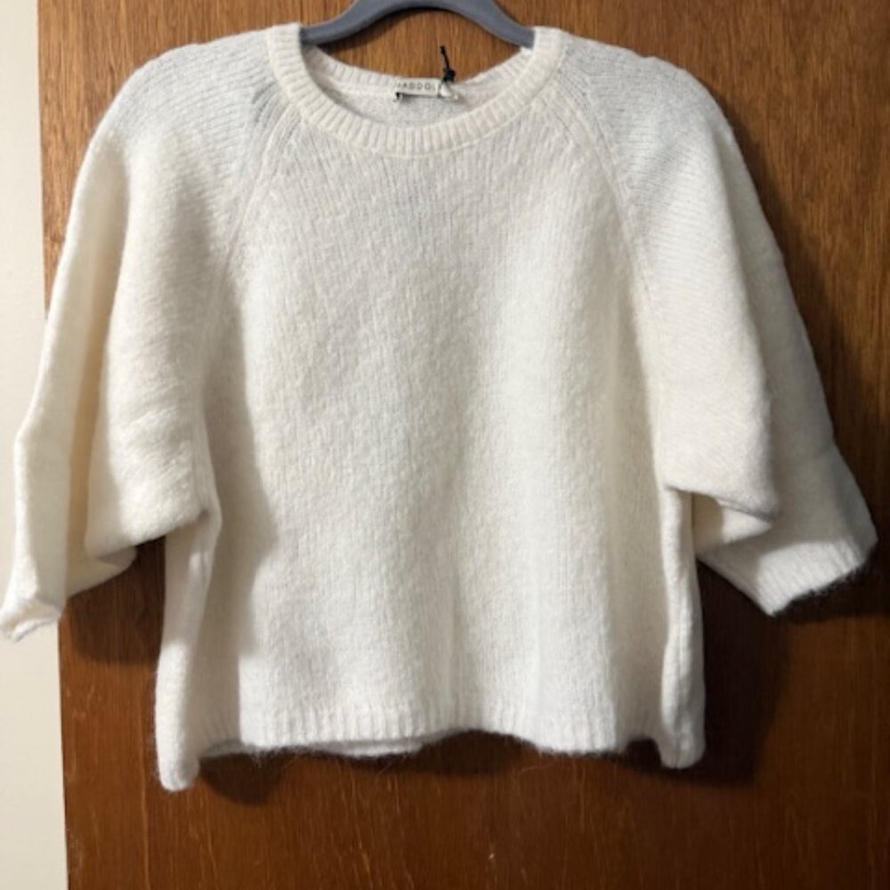 Ragdoll LA Wool Blend Short Sleeve Sweater Top Size Medium